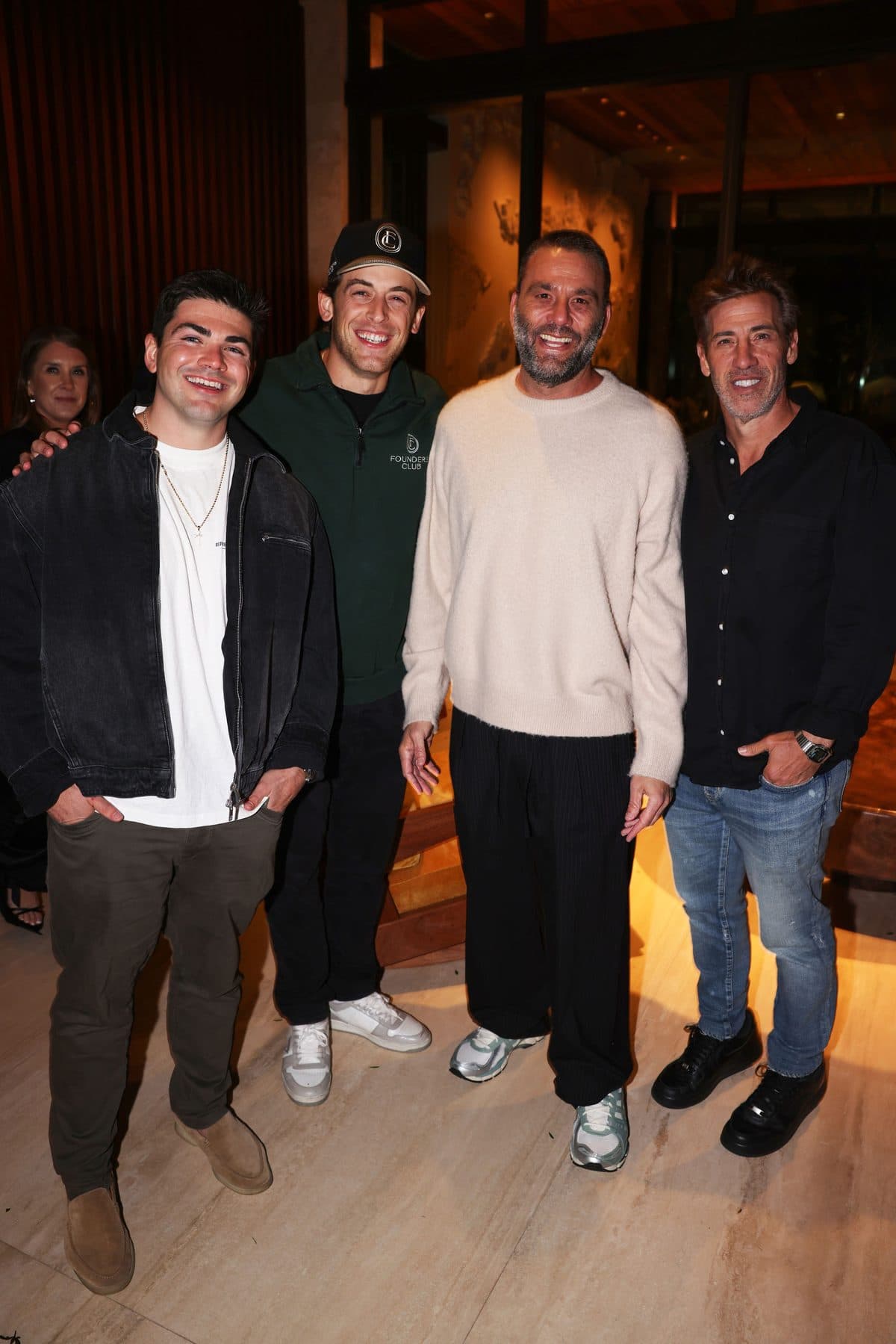 Aaron Spivak with members of Founders Club